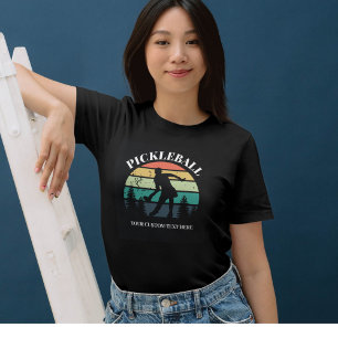 Camiseta Pickleball Pôr do Sol Legal Retro Vintage Texto Pe