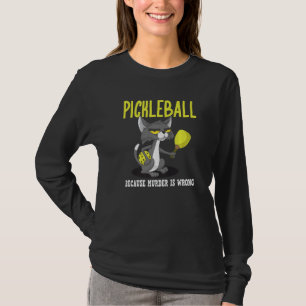 Camiseta Pickleball porque o assassinato é um gato maluco d