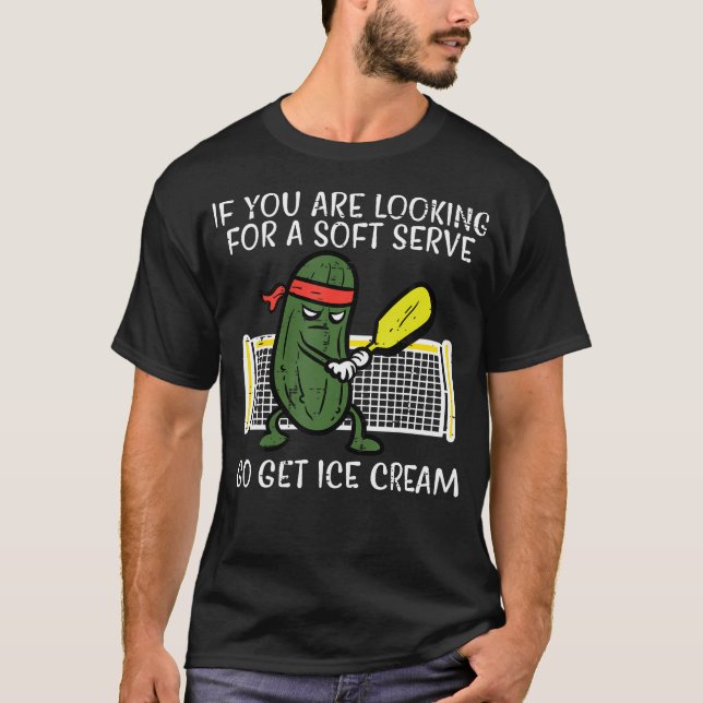 Camiseta Pickleball Procurando Sorvete Soft Serve (Frente)