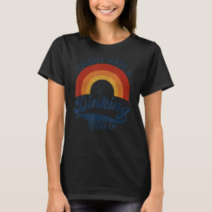 Camiseta Pickleball Pun Eu tenho um problema de jantar Pick
