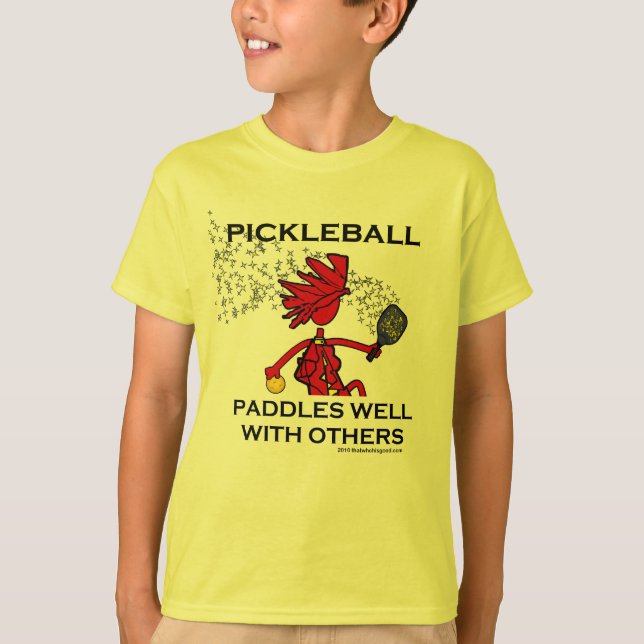 Camiseta Pickleball rema bem com outro (Frente)