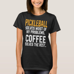 Camiseta Pickleball Resolve Meus Problemas Paddle Da Café