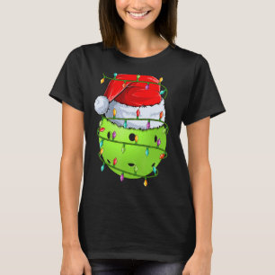 Camiseta Pickleball Sports Xmas Lights Pickleball Christma