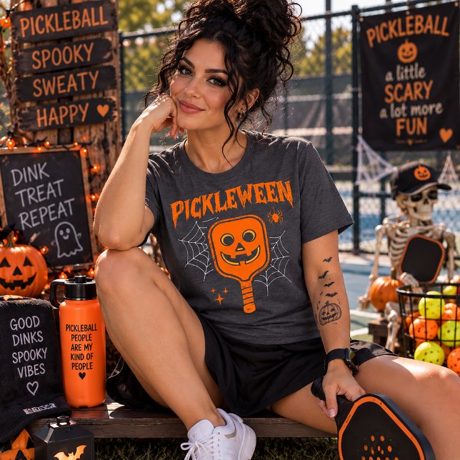 Camiseta Pickleween Halloween & Pickleball (Criador carregado)