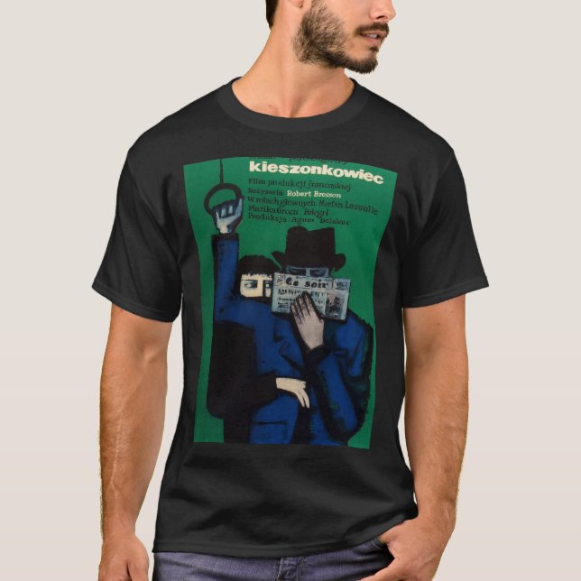 Camiseta Pickpocket - filme de Robert Bresson (versão polon (Frente)