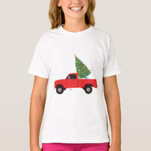 Camiseta Pickup Truck Árvore de Natal