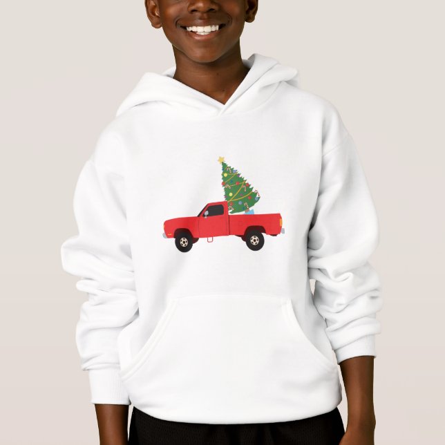 Camiseta Pickup Truck Árvore de Natal (Frente)