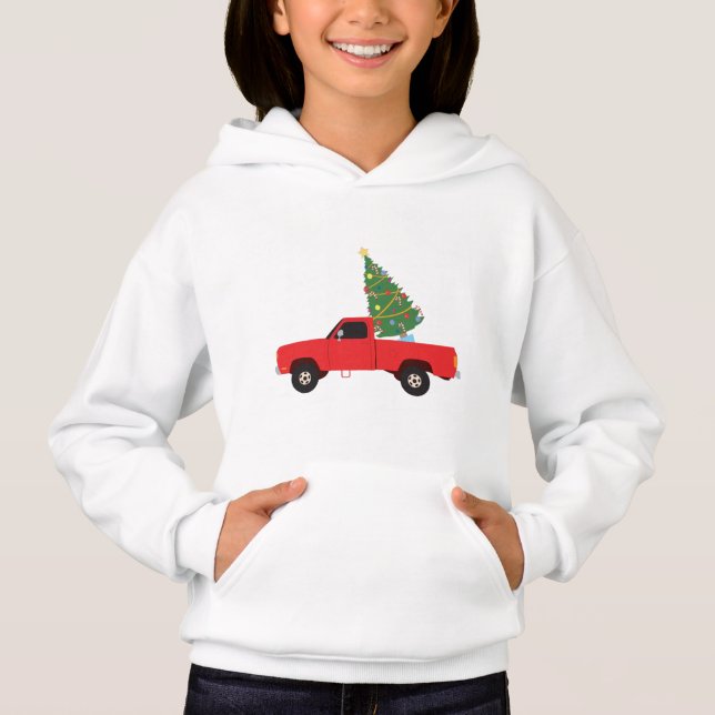 Camiseta Pickup Truck Árvore de Natal (Frente)
