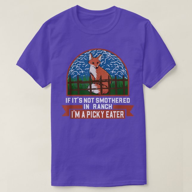 Camiseta Picky Eater Fo Love Ranch Dressing Fun Fussy Picky (Frente do Design)