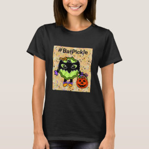 Camiseta Picle de Bat Picles de Dia de as Bruxas engraça