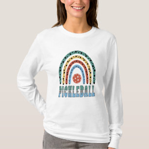 Camiseta Picleball brilhante e colorido