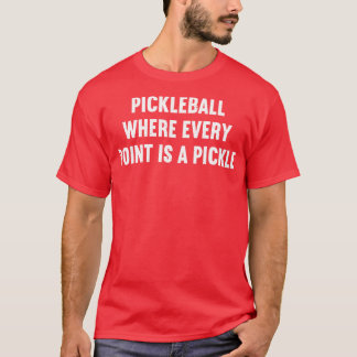 Camiseta Picleball onde cada ponto é um picles