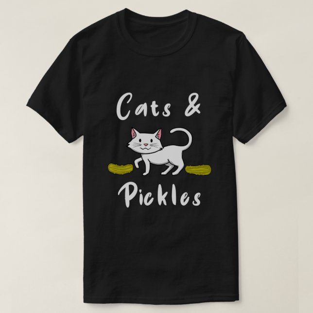 Camiseta Picles de Gato e Picles (Frente do Design)