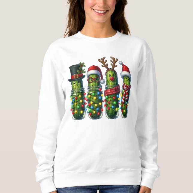 Camiseta Picles engraçados de Natal  (Frente)
