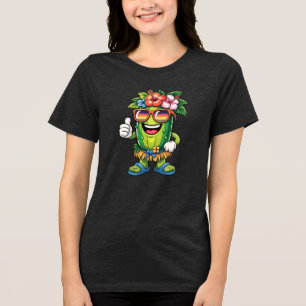 Camiseta Picles engraçados de praia com vibes tropicais hav
