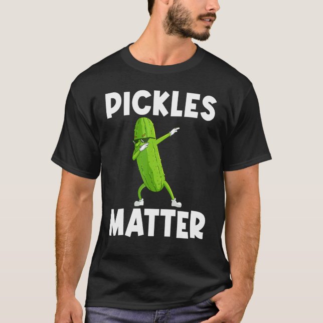 Camiseta Picles legal Para Homens Vegeta De Pepino Grande (Frente)