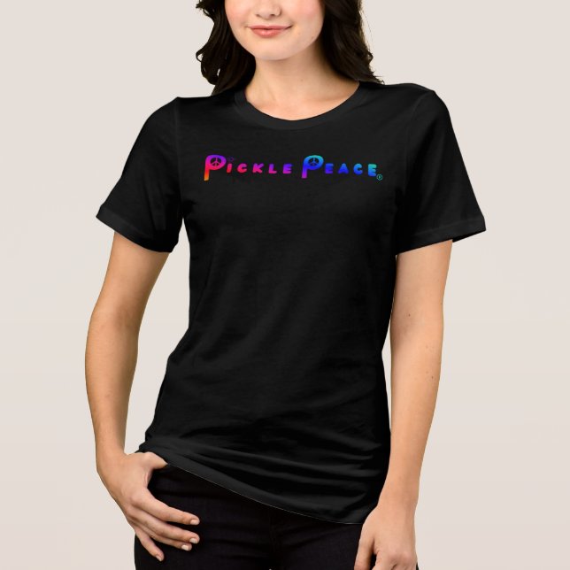 Camiseta Picles Paz Plano Arco-íris (Frente)