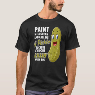 Camiseta Picles Verdes Dillin Piada Pun Vegetariano