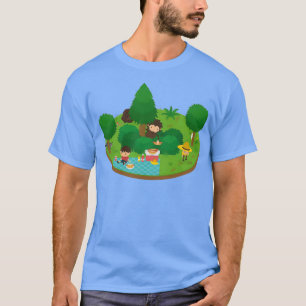 Camiseta Picnic flutuante de Sasquatch furtivo