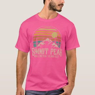 Camiseta Pico da Cúpula de Montanha em Escala do Colorado