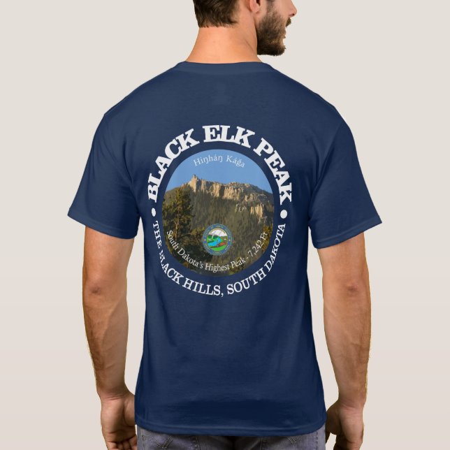 Camiseta Pico de Elk Negro (Verso)