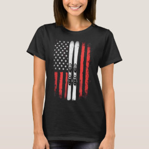 Camiseta Pico de Esqui Alpino do Bandeira Americano _5
