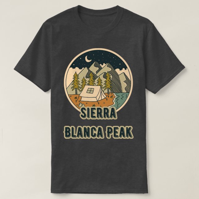 Camiseta Pico de Sierra Blanca (Frente do Design)