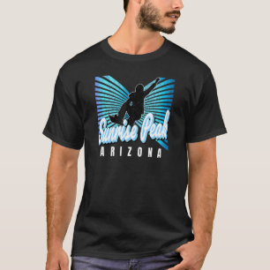 Camiseta Pico do Sol Bodacioso Snowboarder Sunrise Pico AZ
