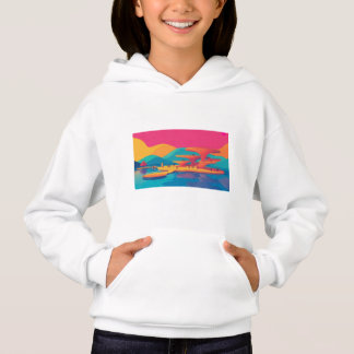 Camiseta Pico Neon de Frente para a Água