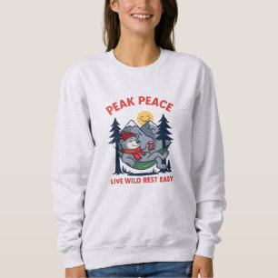 Camiseta Pico Urso da Paz na Barriga de Camping
