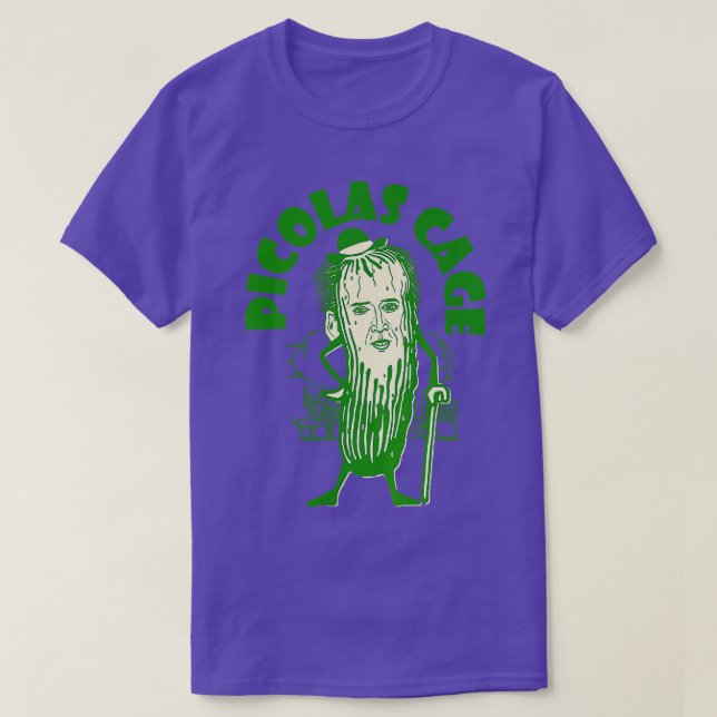 Camiseta Picolas Cage Funny celebra Meme Cuber Pickle Cute (Frente do Design)