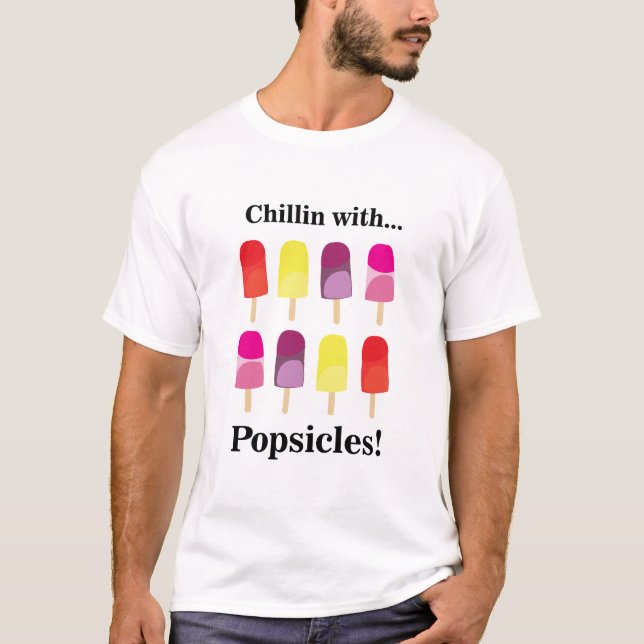 Camiseta Picolé Colorido de Verão (Frente)