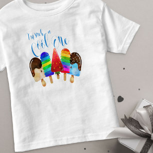 Camiseta Picolé de Aniversário de 1 Ano do Menino