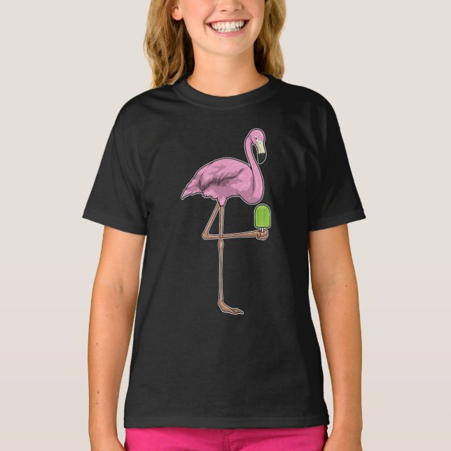 Camiseta Picolé de Flamingo (Frente)