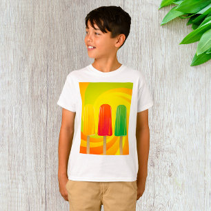Camiseta Picolés de Verão Trio Picolés Coloridos