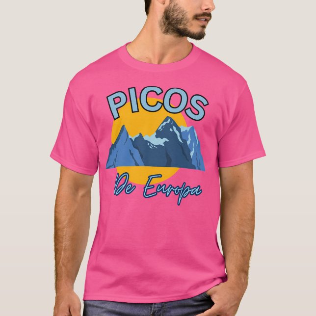 Camiseta Picos Amarelos De Europa Picos Da Montanha Da Euro (Frente)