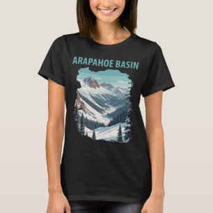 Camiseta Picos da Bacia Arapahoe Viagem Nevosa