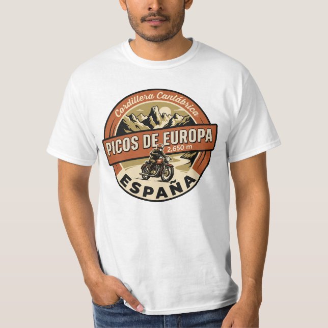 Camiseta Picos de Europa Espanha Moto (Frente)