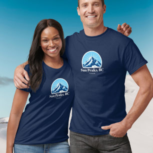 Camiseta Picos do Sol Columbia Britânica Canadá férias de e
