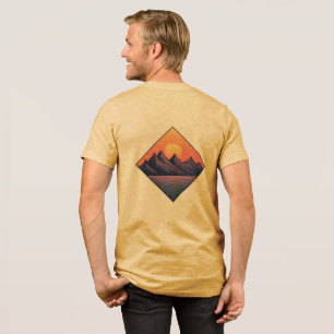Camiseta Picos Roxos ao Pôr do Sol