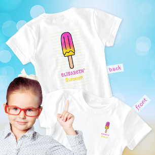 Camiseta Picsicha Verão Diversão Rosa Amarelo