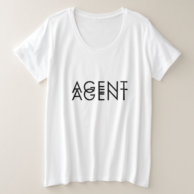 Camiseta Pictograma de agente duplo (Frente do Design)