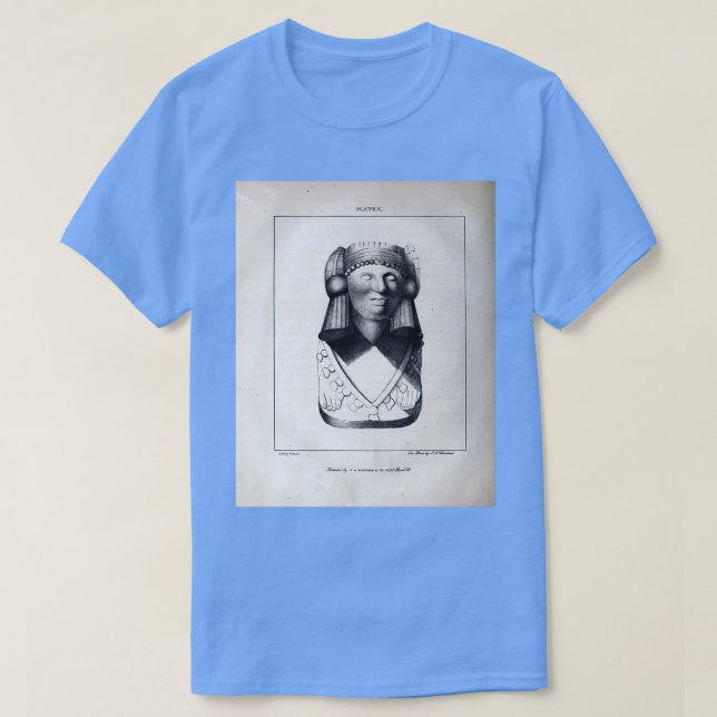 Camiseta Pictograma nativo americano do livro x27 An inq (Frente do Design)