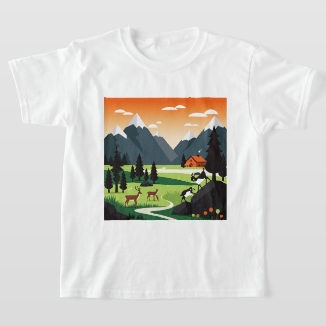 Camiseta Picturesque mountain scenery (Postura )