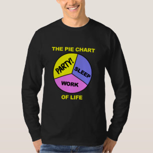 Camiseta Pie Chart (Gráfico de pinos) - escolha cor e estil
