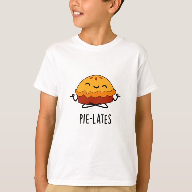Camiseta Pie-lates Engraçado Comida Pie Pun (Frente)