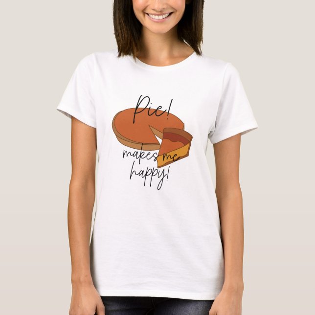 Camiseta Pie Me Faz Uma Pizza Feliz (Frente)