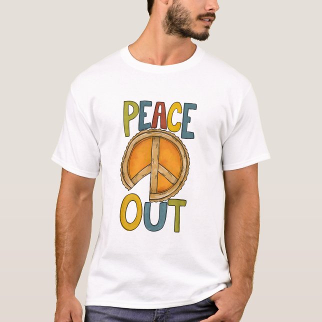 Camiseta Pie Pumpkin Peace Out (Frente)