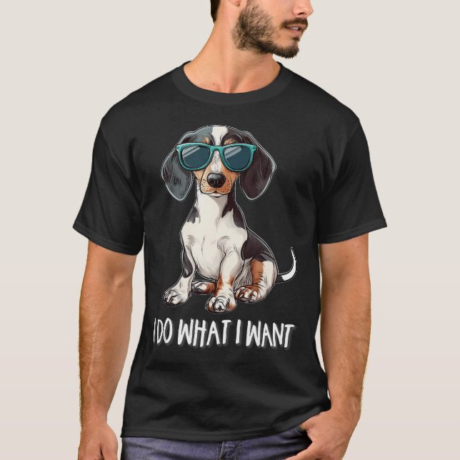 Camiseta Piebald Dachshund (Frente)