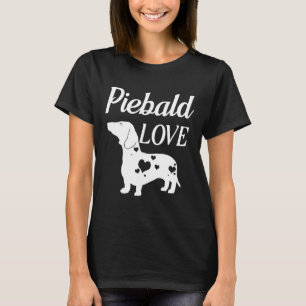 Camiseta Piebald Love Wiener Dachshund Love